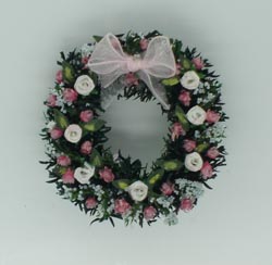 Luxury Pink Floral Christmas Wreath